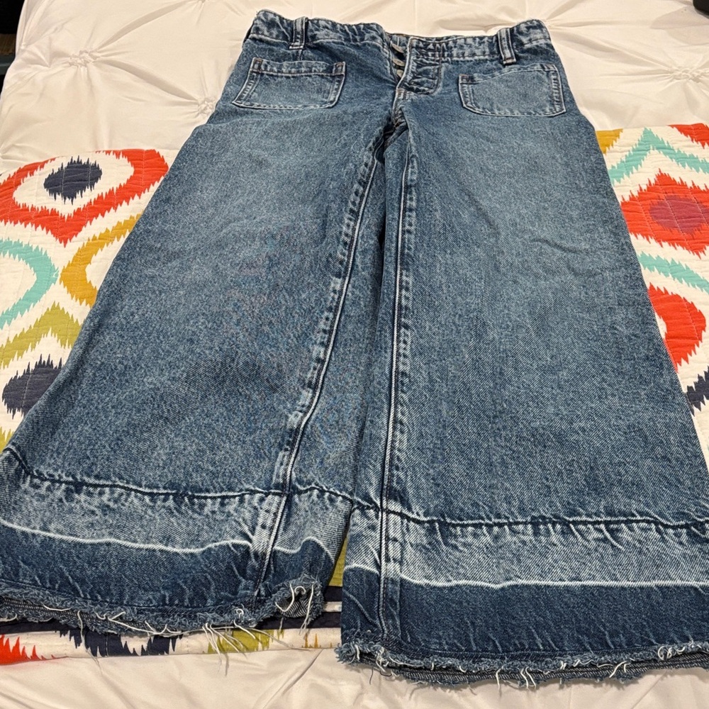 GAP Kids Blue Wide-Leg Jeans